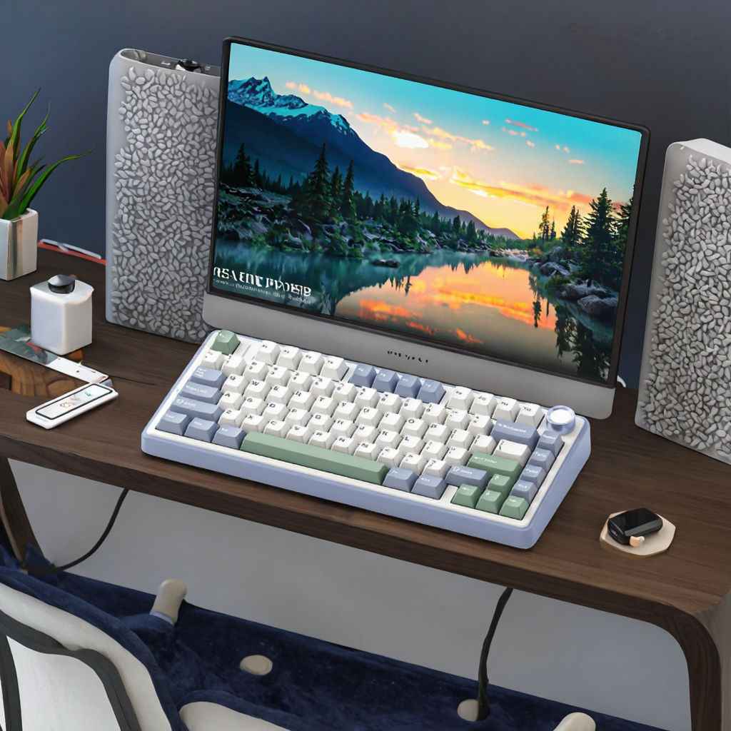 AULA F75 75% RGB Wireless Mechanical Gaming Keyboard – Wired USB-C + 2.4 GHz & Bluetooth Tri-Mode