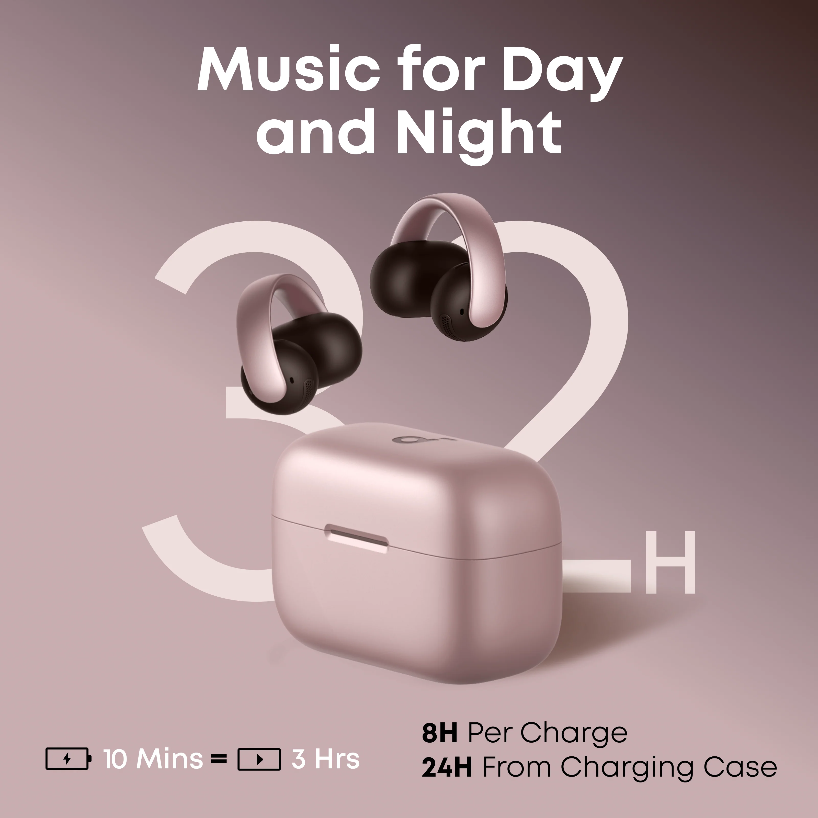 Soundcore AeroClip Open-Ear Clip-On Earbuds – 12 mm Drivers, AI-Calls, Adaptive Comfort, IPX4