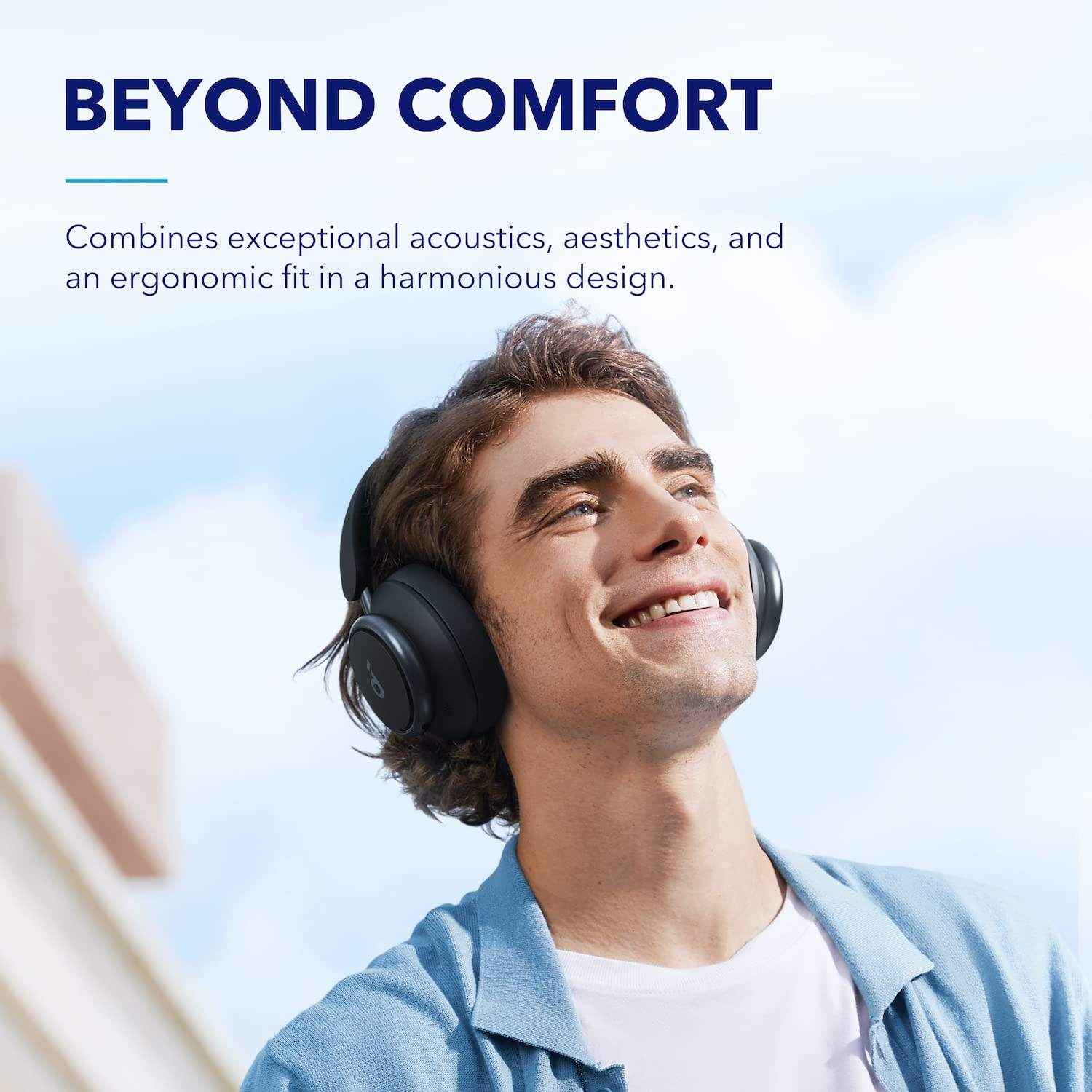 Anker Soundcore Space Q45 Wireless Over-Ear Headphones – Adaptive ANC, Hi-Res LDAC, 50h+ Battery