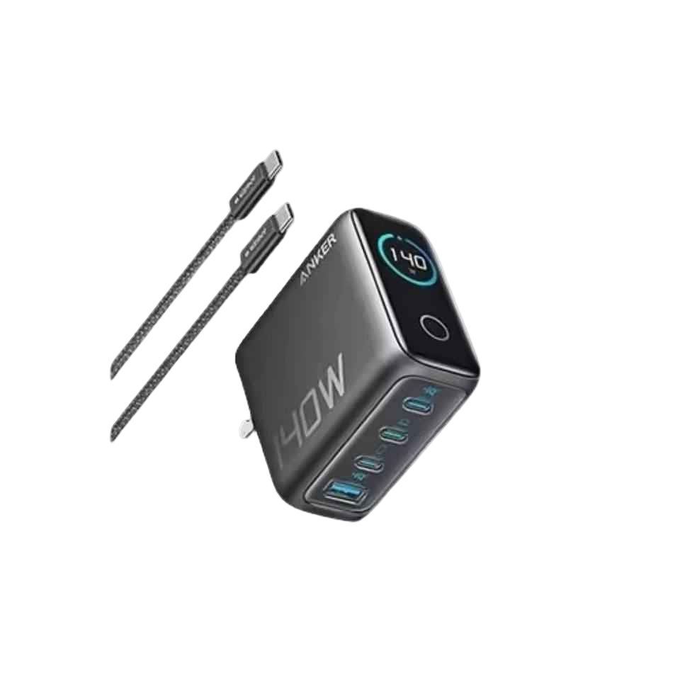 Anker Zolo 140W GaN Fast Charger – 4-Port USB-C & USB-A Multi-Device Adapter