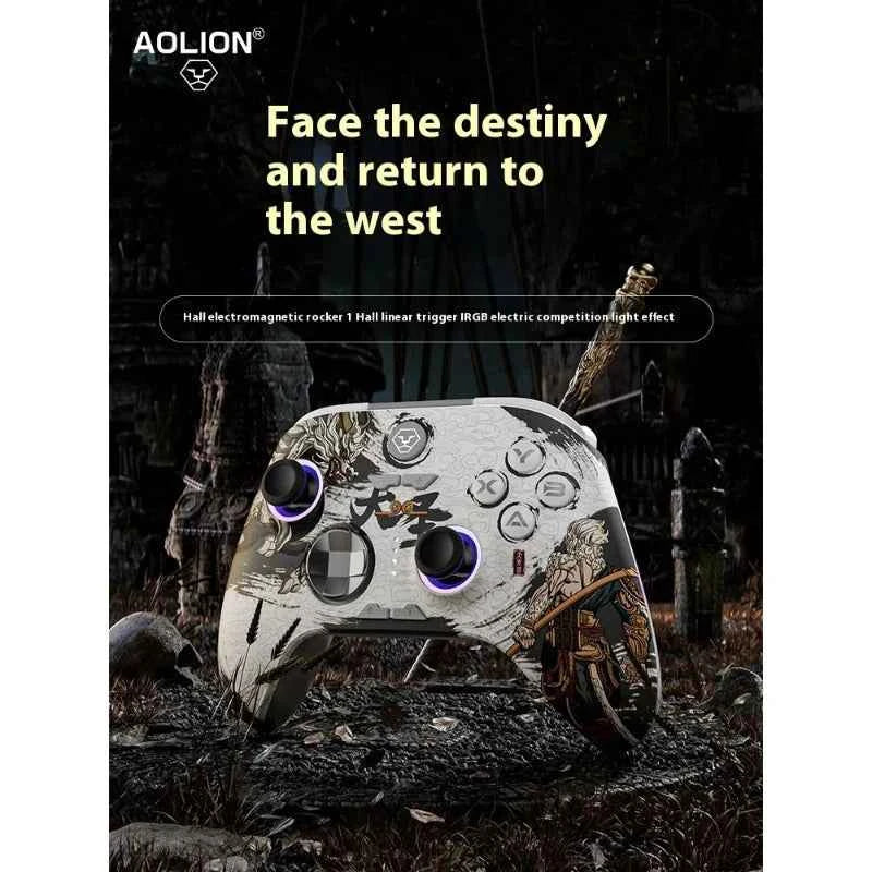 Aolion Wukong Wireless Game Controller โ Hall Joystick & Linear Trigger Bluetooth Gamepad for PC, Switch, Android, iOS