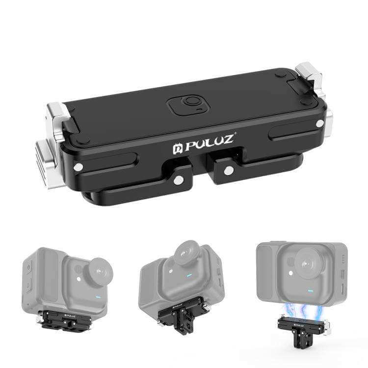 PULUZ Magnetic Aluminum Alloy Quick Release Base Mount – Universal Tripod & Camera Connector - MNT