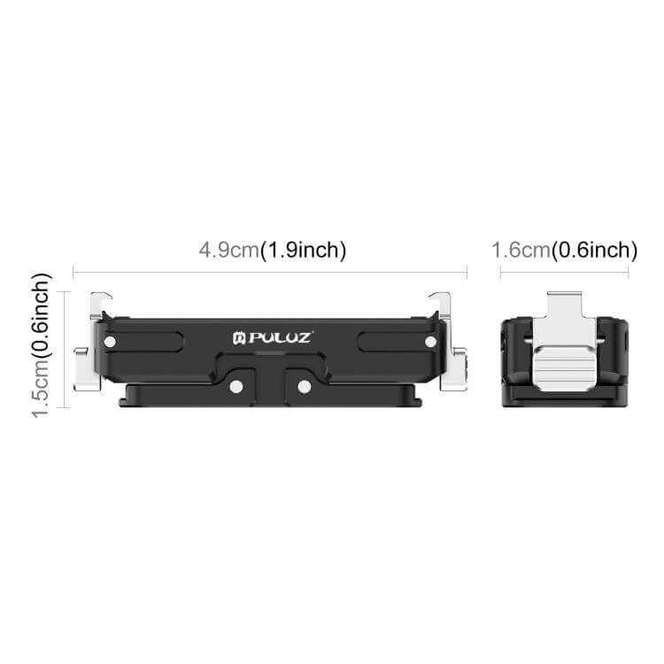 PULUZ Magnetic Aluminum Alloy Quick Release Base Mount – Universal Tripod & Camera Connector - MNT