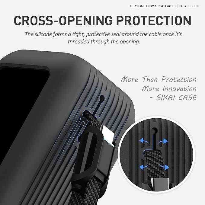 Silicone Protective Case for Anker 25000mAh 165W Power Bank – Shockproof Dustproof Travel Cover Sleeve