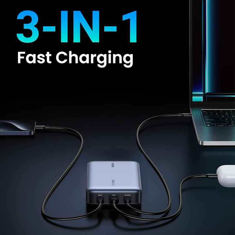 UGREEN 100W 20000mAh Power Bank – Nexode PD Fast Charger 3-Port USB-C