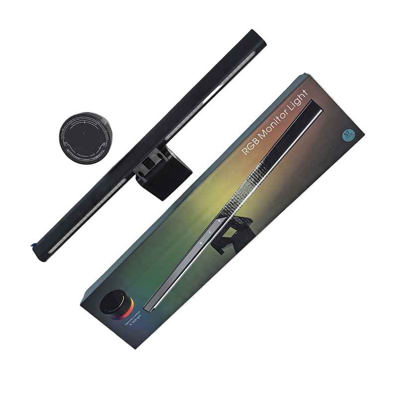 USB Remote Control Screen Reading Lamp – USB Powered Monitor/Desk Light Bar, Adjustable Brightness & Color Temp, Eye-Care