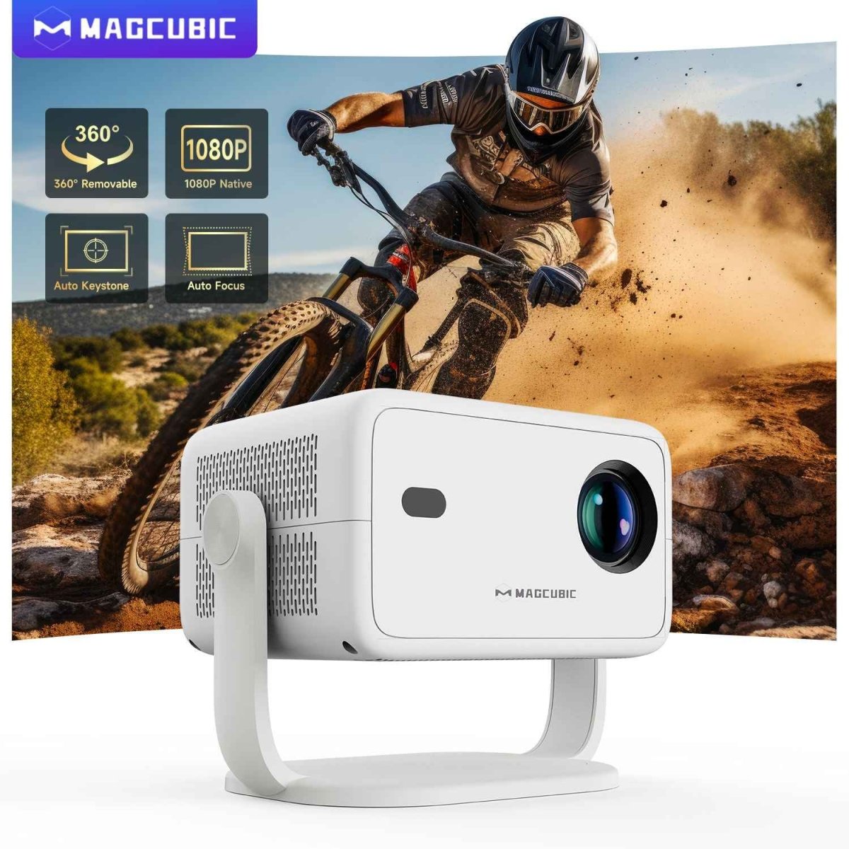 Magcubic L108 Smart Projector - Full HD 1080p Home Cinema Experience - MNT Gadgets