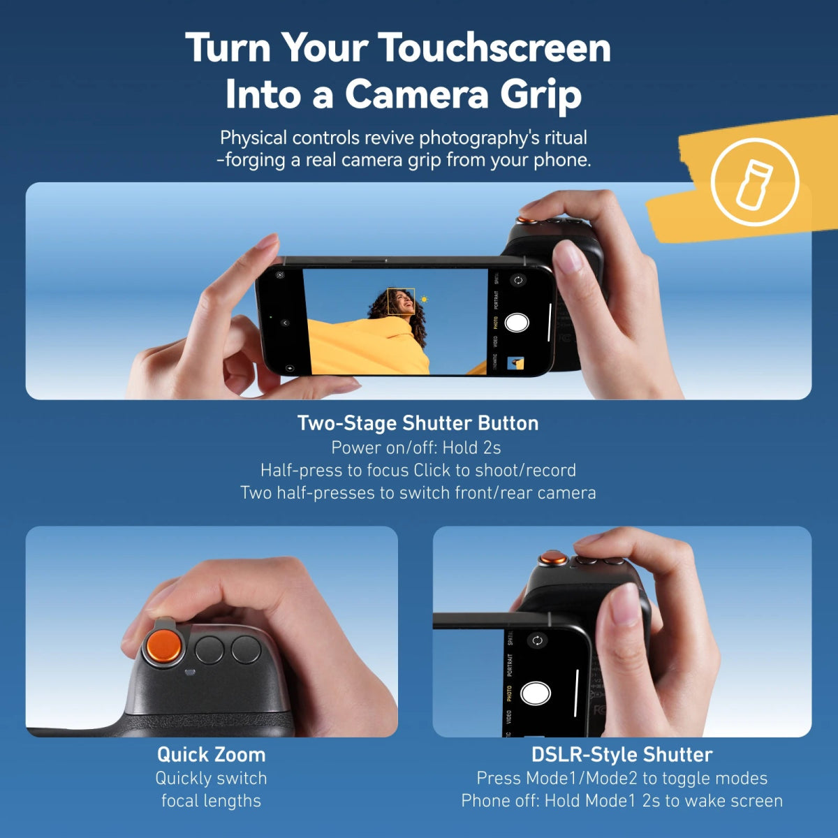 TELESIN Fun Shot Magnetic Grip For Phone - MNT Gadgets