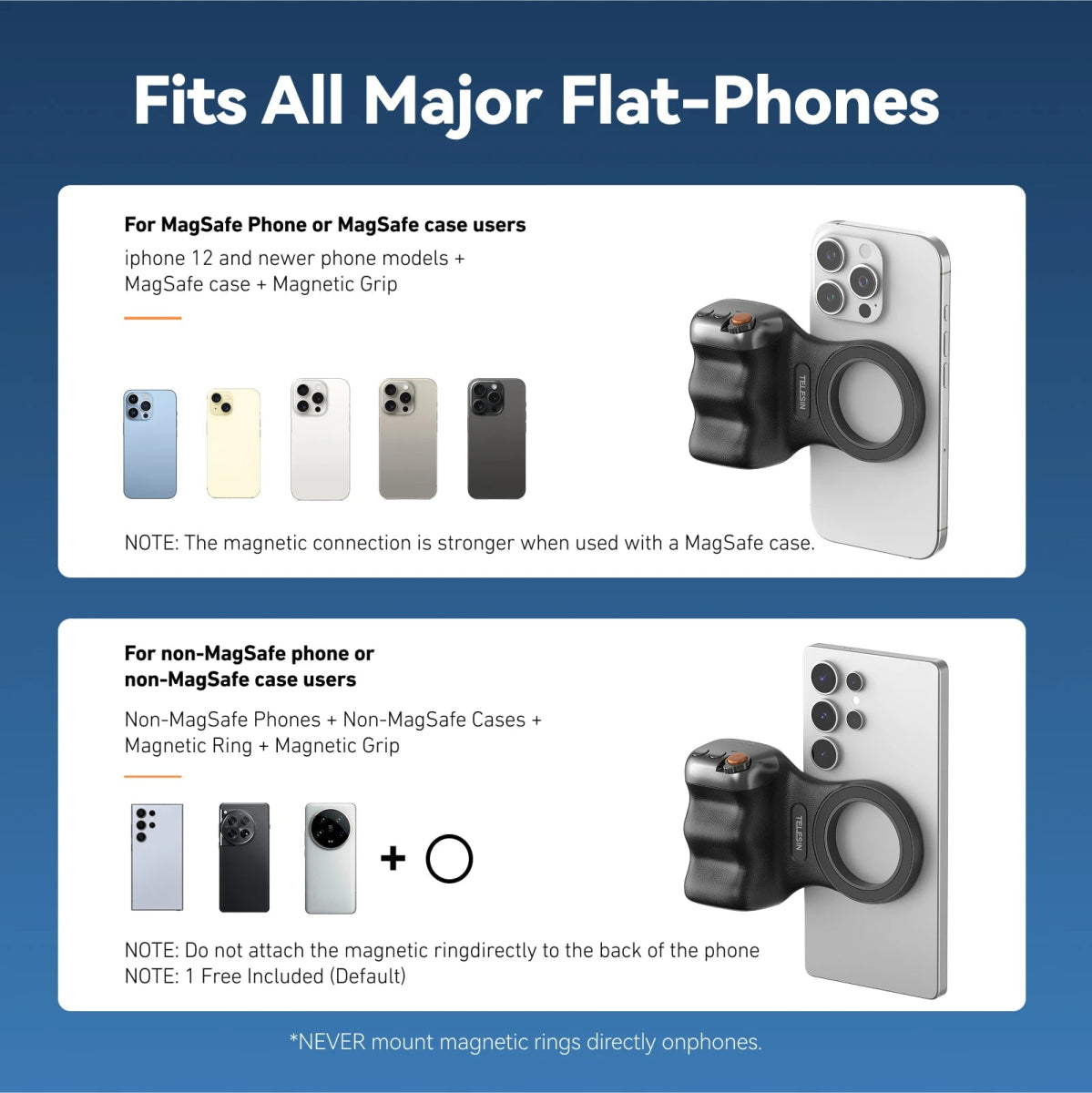 TELESIN Fun Shot Magnetic Grip For Phone - MNT Gadgets