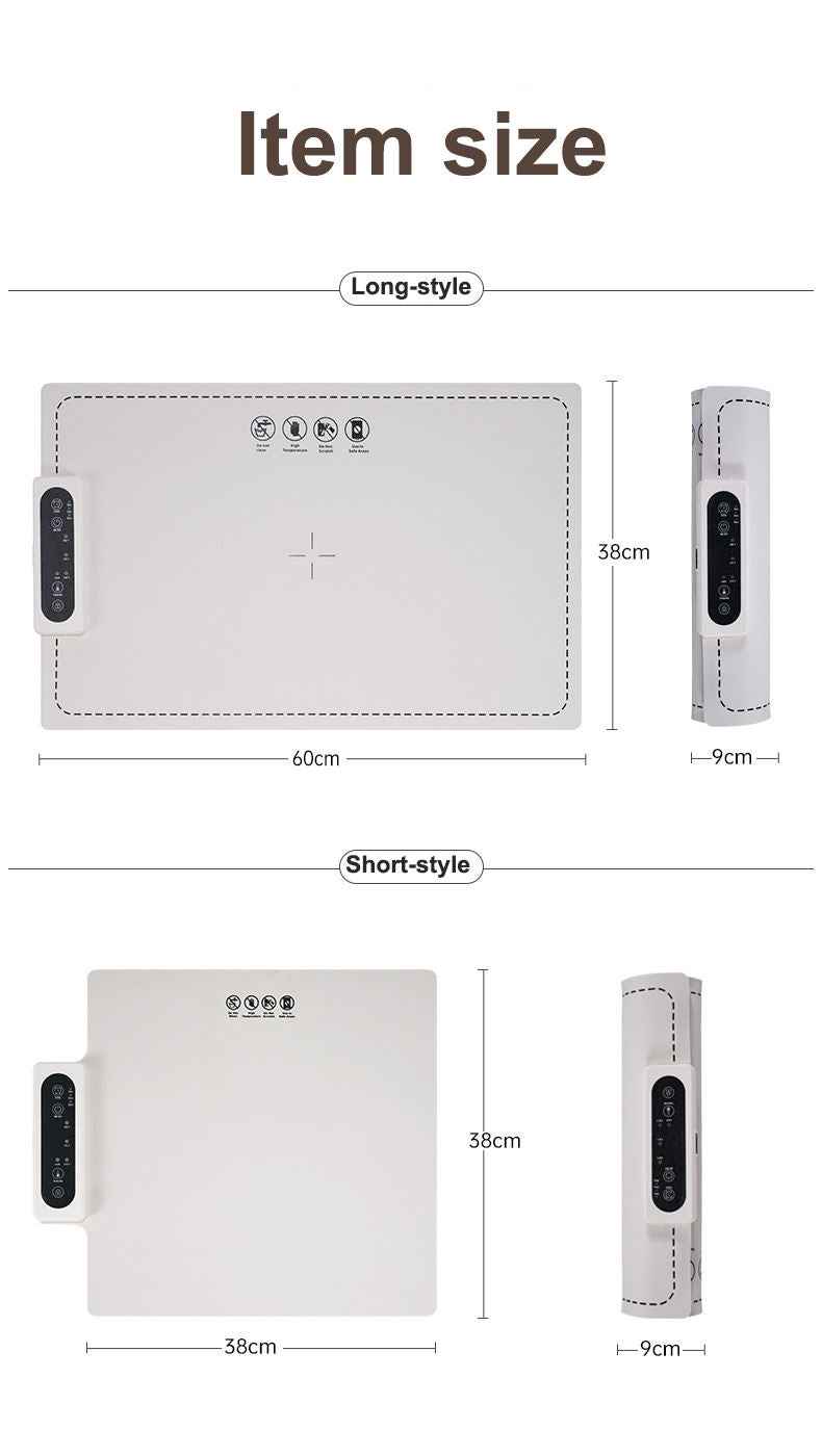 Hot Selling Large Surface Area Nano-Wire Silicone Food Heating Mat | Electric Adjustable Warming Pad