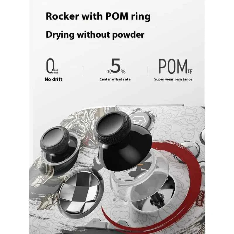 Aolion Wukong Wireless Game Controller – Hall Joystick & Linear Trigger Bluetooth Gamepad for PC, Switch, Android, iOS