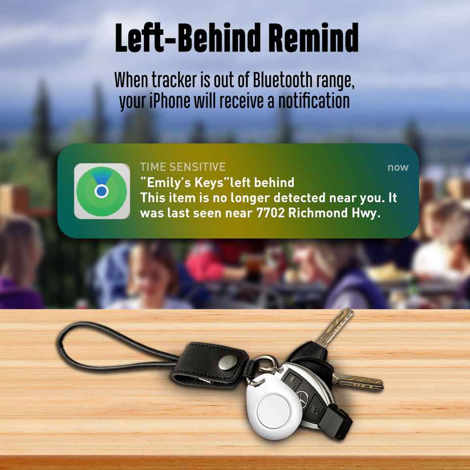 MFi Certified “Find My” Mini GPS Tracker | Wireless Smart Key Finder & Pet Locator