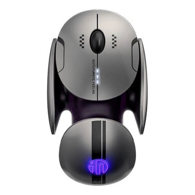 X2 Silent Bluetooth Mouse Metal Base Rechargeable Wireless Gaming Mouse for Computer Laptop Office Game
