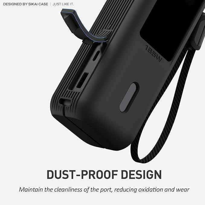 Silicone Protective Case for Anker 25000mAh 165W Power Bank – Shockproof Dustproof Travel Cover Sleeve