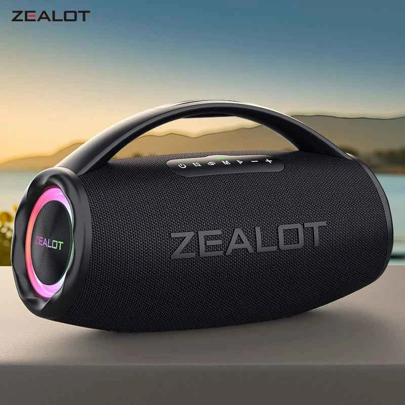 Zealot S97 80W Bluetooth Speaker – Portable Wireless Bass Boom Box with Dual Subwoofers
