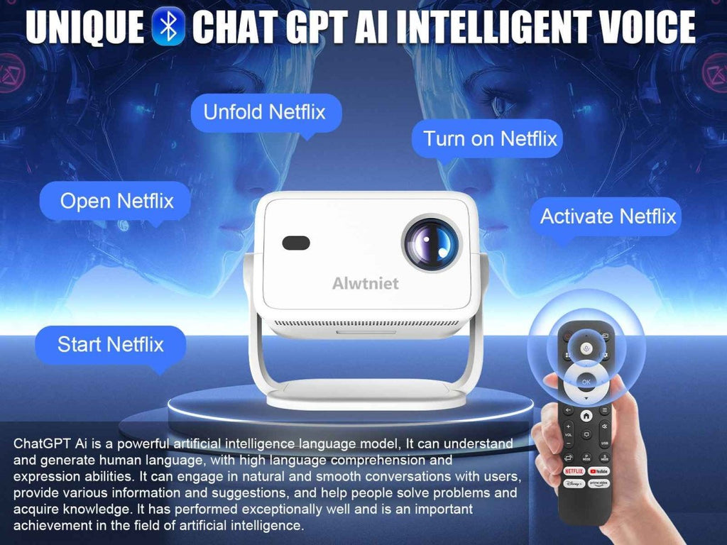 Magcubic L108 Smart Projector - Full HD 1080p Home Cinema Experience - MNT Gadgets