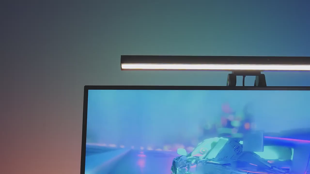 USB Remote Control Screen Reading Lamp – USB Powered Monitor/Desk Light Bar, Adjustable Brightness & Color Temp, Eye-Care
